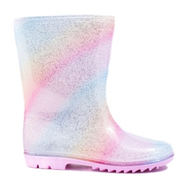 Stivali da pioggia Shelovet multicolori da bambina multicolore