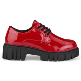 La.Fi Scarpe stringate rosse laccate rosso