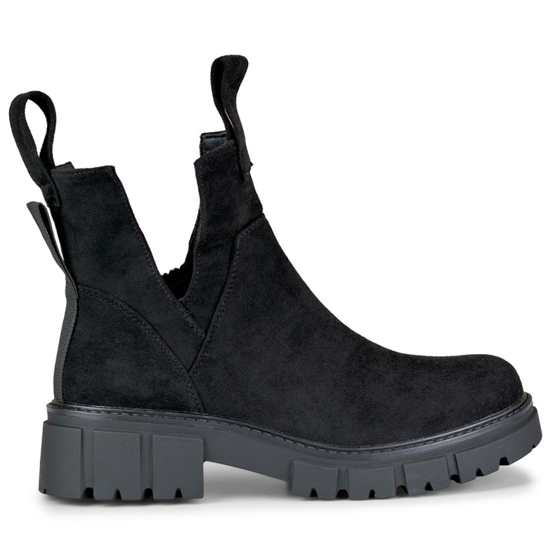 Stivali neri da donna sulla piattaforma nero