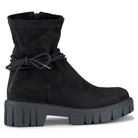 Stivali neri da donna con tomaia elastica nero