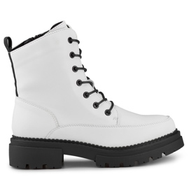 Stivali bianchi da donna realizzati in pelle naturale bianco
