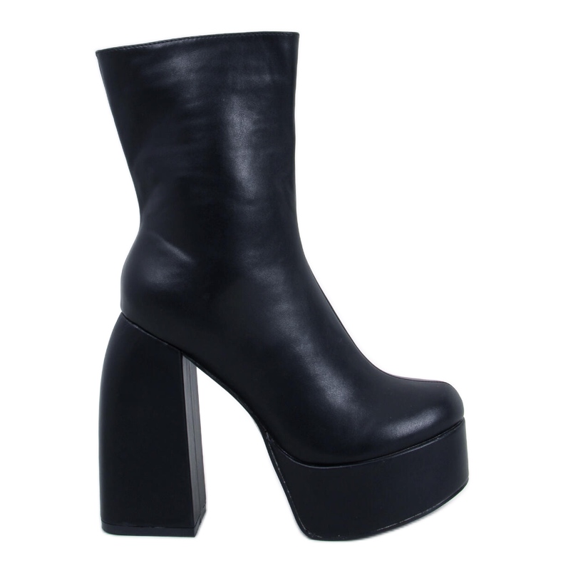 Stivali con plateau di Nicole Black nero