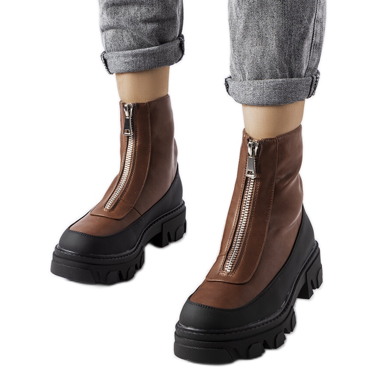 Inna Stivaletti grossi marroni di Morley marrone