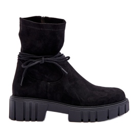 Stivaletti da Donna in Camoscio Nero Lineanor