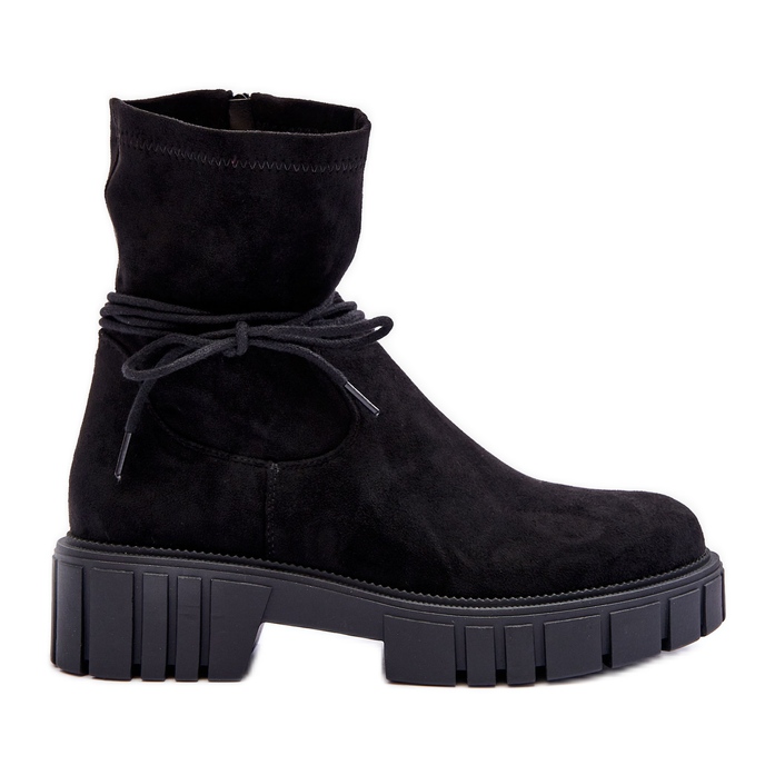 Stivaletti da Donna in Camoscio Nero Lineanor