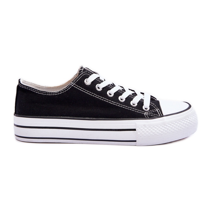 FB3 Sneakers classiche basse con plateau Nere Jazlyn nero