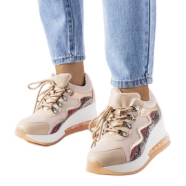 Inna Sneakers con zeppa rosa di Dajdla