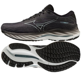 Scarpe da corsa Mizuno Wave Rider 27 M J1GC230302 nero