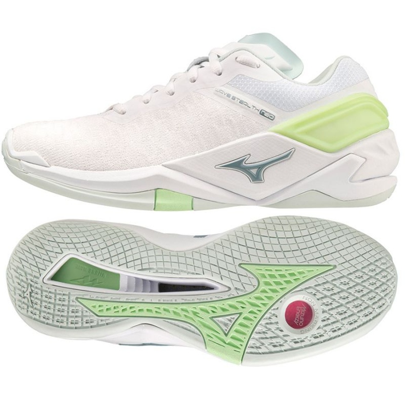 Scarpe da pallamano Mizuno Wave Stealth Neo W X1GB200035 bianca bianca