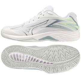 Scarpe da pallavolo Mizuno Lightning Star Z7 Jr V1GD230335 bianca bianca
