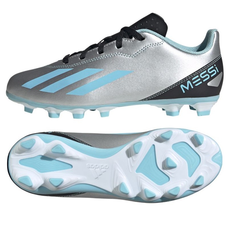 Scarpe da calcio Adidas X Crazyfast Messi.4 FxG Jr IE4071 grigio sfumature di grigio