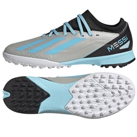 Scarpe da calcio Adidas X Crazyfast Messi.3 Tf Jr IE4073 grigio sfumature di grigio