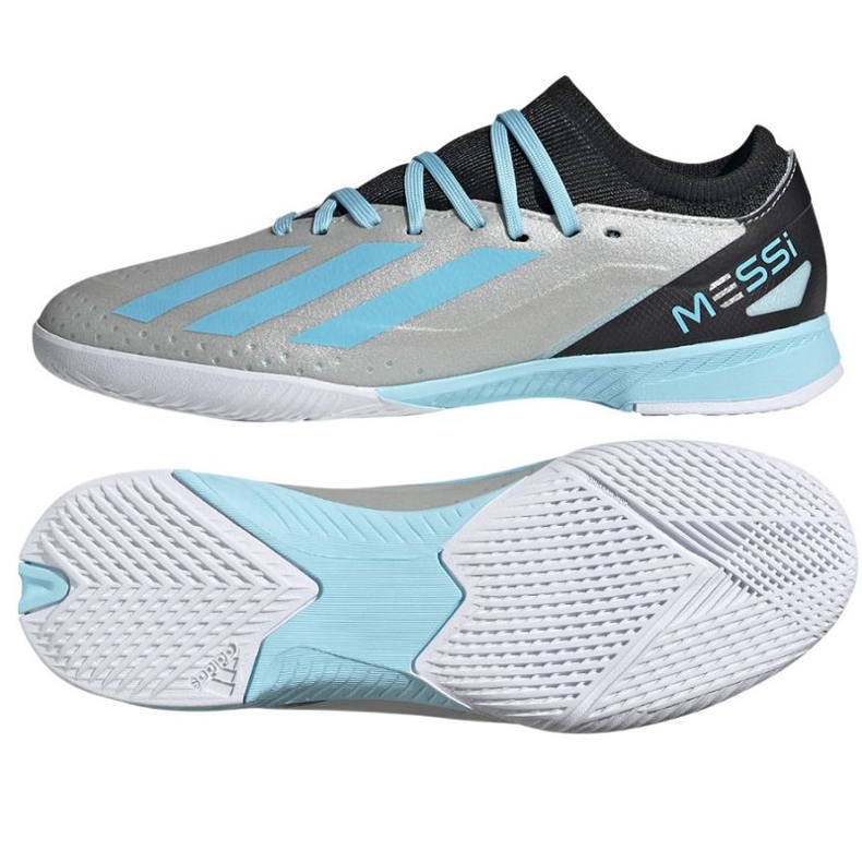 Scarpe da calcio Adidas X Crazyfast Messi.3 In Jr IE4075 d'argento