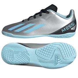 Scarpe da calcio Adidas X Crazyfast Messi.4 In Jr IE4070 sfumature di grigio