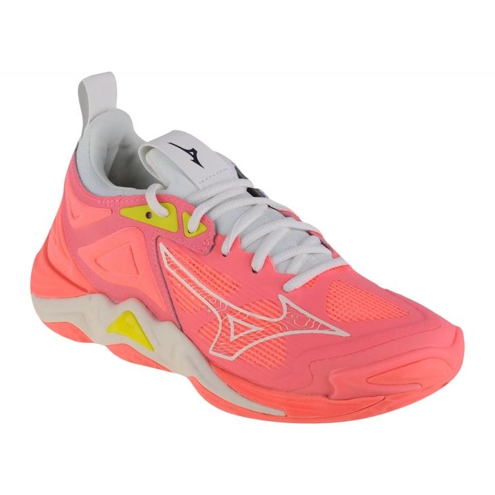 Scarpe da pallavolo Mizuno Wave Momentum 3 W V1GC231206 rosso sfumature di grigio