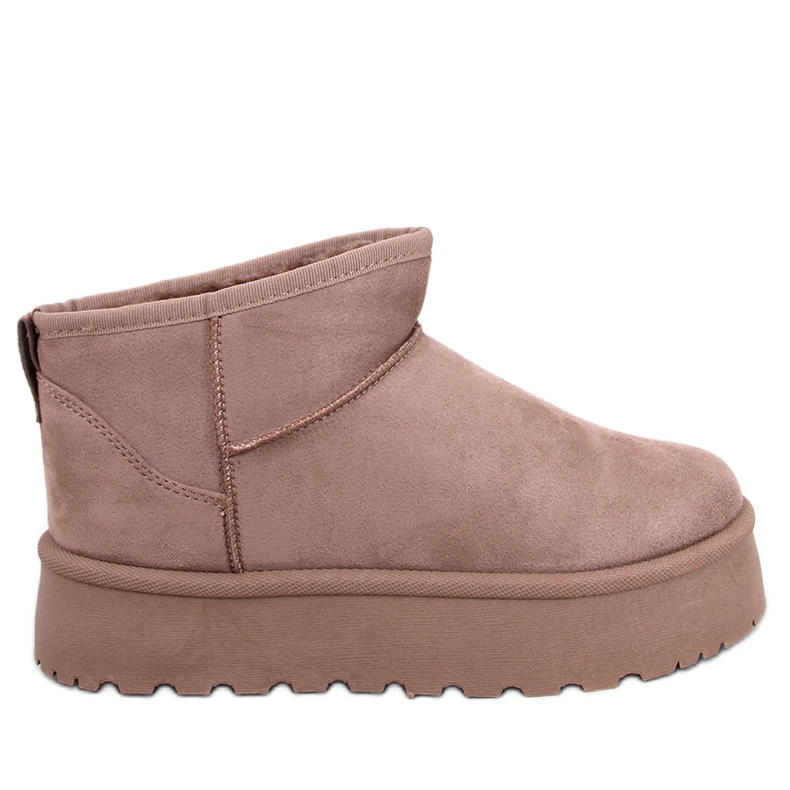 Stivaletti corti con plateau Solnis Khaki beige
