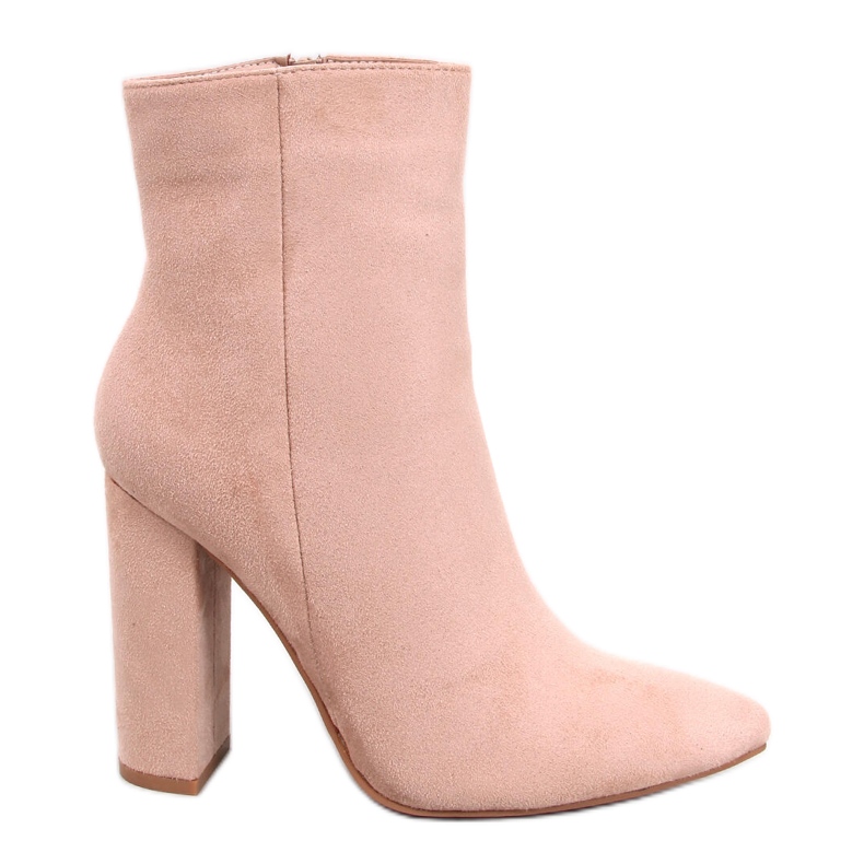 Stivali con tacco color kaki Rivers beige