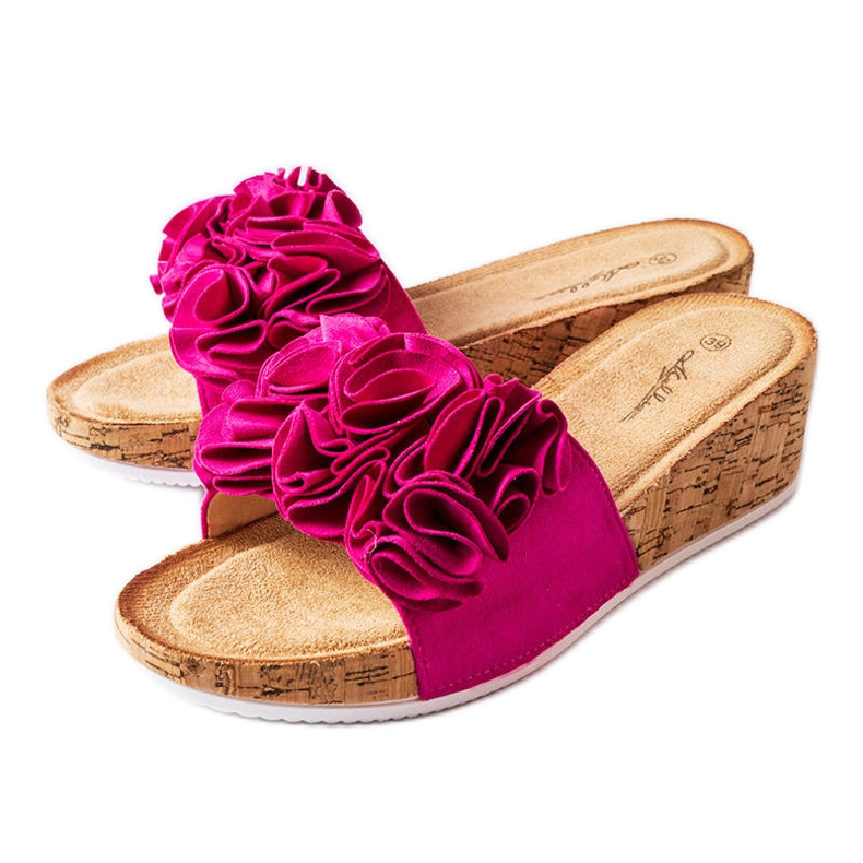 Sandali con zeppa rosa di Estella