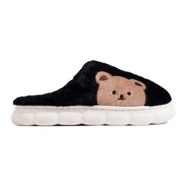 Pantofole da donna con orsetto Shelovet beige nero
