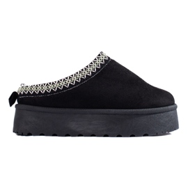 Pantofole in pelle scamosciata nera di Shelovet nero