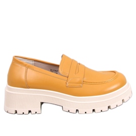 Mocassini Dench con plateau gialli giallo