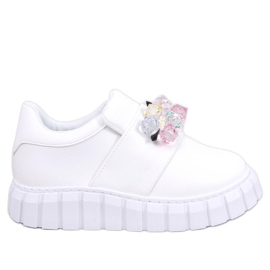 Francesine con plateau Worth White bianco