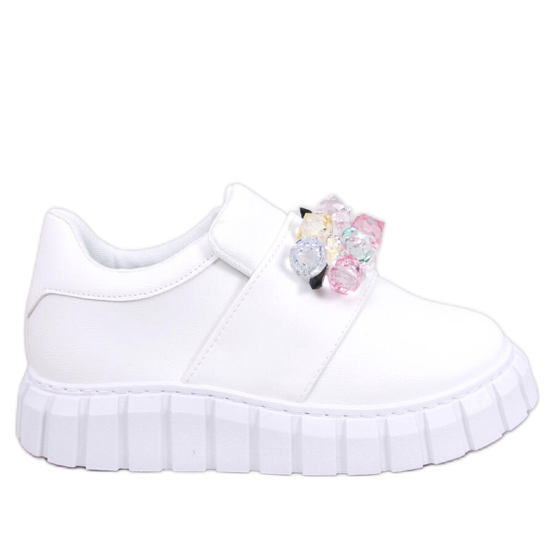 Francesine con plateau Worth White bianca