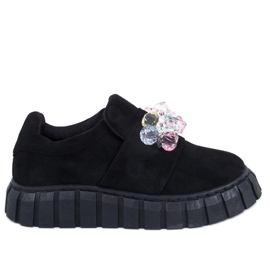 Francesine con plateau Worth Black nero