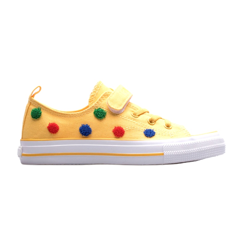 Sneakers Per Bambini Con Velcro Big Star JJ374056 Giallo