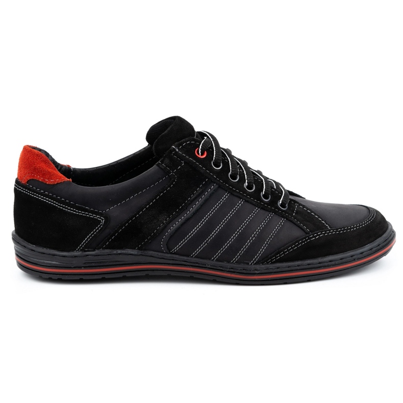 KOMODO Scarpe da uomo in pelle lucida 236K nere nero