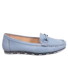 Mocassini classici con soletta in pelle Debell Blu