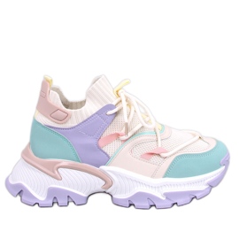 Beals Sneaker con zeppa colorata viola