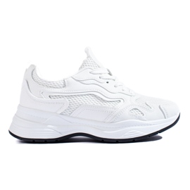 Sneakers stringate bianche da donna Shelovet bianco