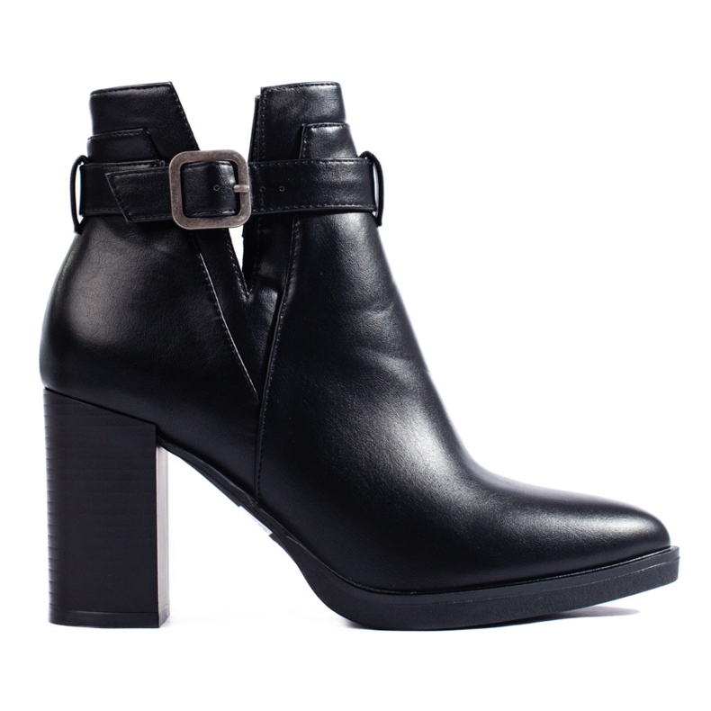 Stivali classici neri ritagliati da donna Shelovet nero