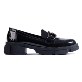 Scarpe Shelovet da donna in vernice nera nero