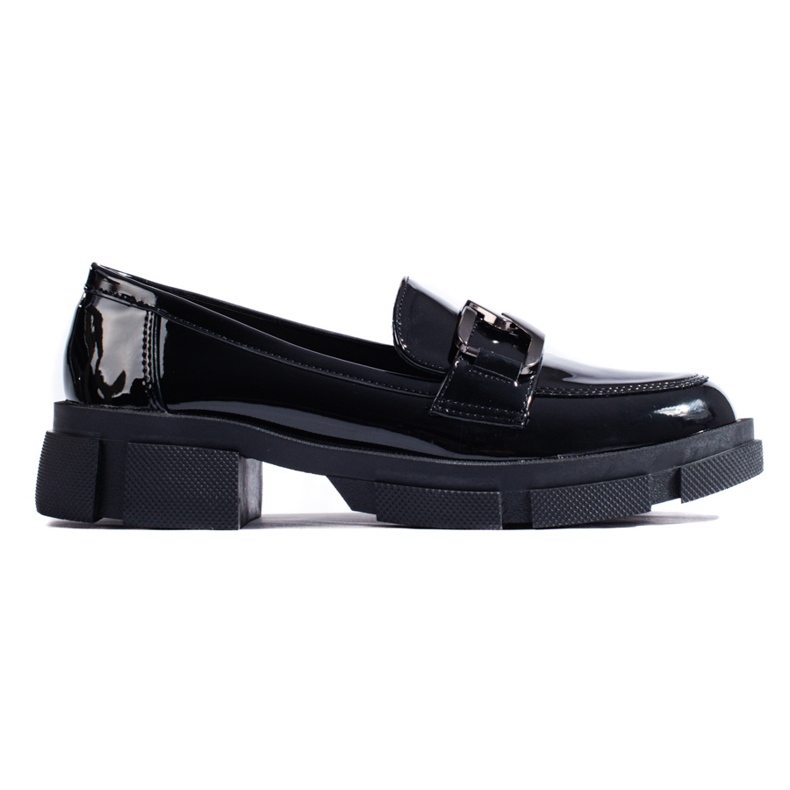 Scarpe Shelovet da donna in vernice nera nero
