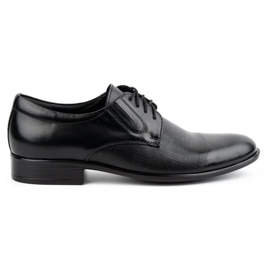 Kampol Scarpe formali da uomo in pelle 358KAM nere nero