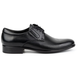 Kampol Scarpe formali da uomo in pelle 324KAM nere nero