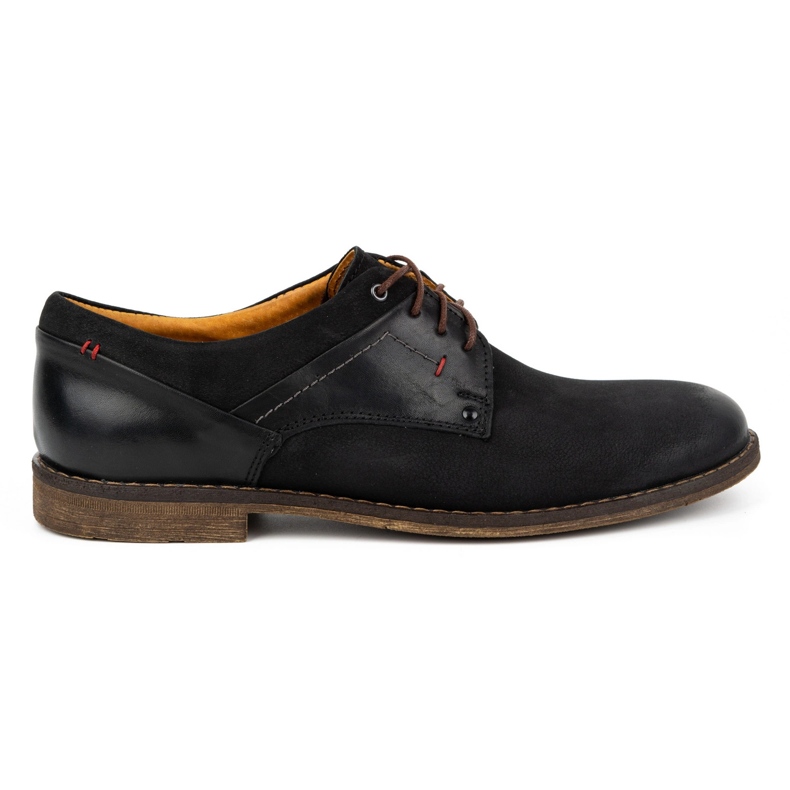 Kampol Scarpe casual eleganti da uomo in nabuk 333KAM nere nero