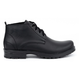 Polbut Stivaletti da uomo in pelle 2119 neri nero
