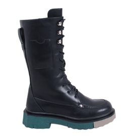 Stivali con suola colorata di Keefe Black nero
