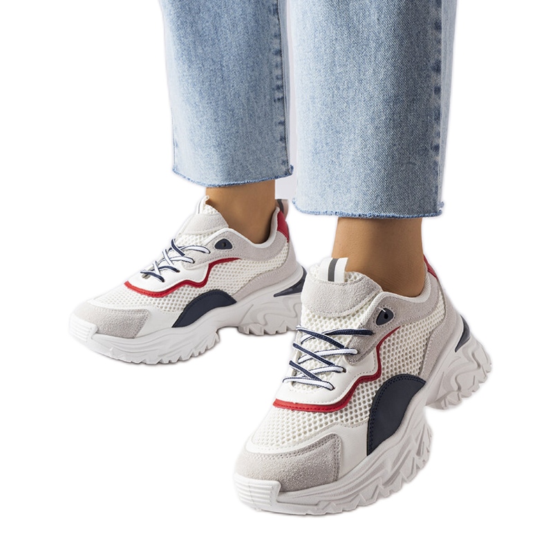 Inna Sneaker bianche con battistrada a vista di Rosita bianca