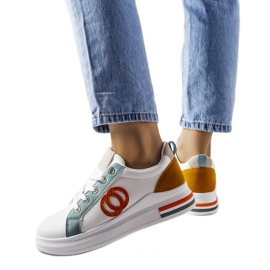 Inna Sneakers bianche con inserti colorati di Passaic bianco