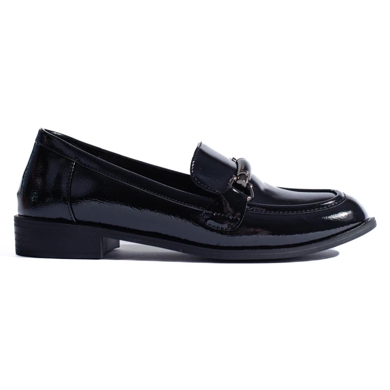 Mocassini classici Shelovet laccati neri nero