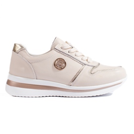 Sneakers Shelovet in pelle beige