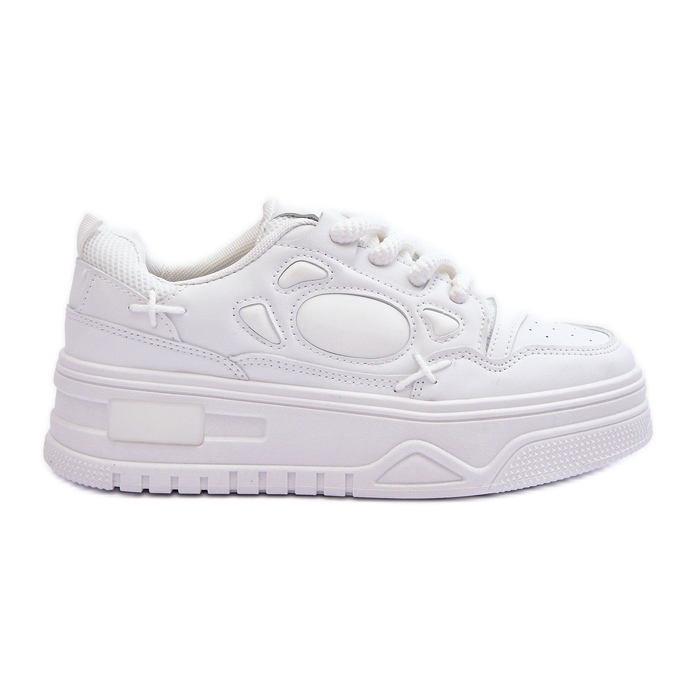 PG1 Sneakers con plateau da donna bianche Finos bianca