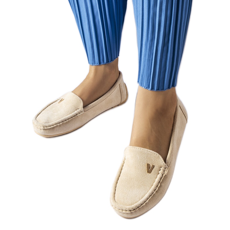 Mocassini in eco-camoscio beige di Beltsville