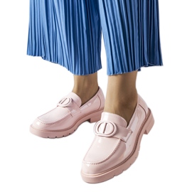 Inna Mocassini in vernice rosa Scranton