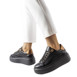 Francesina beige LS5379 Tortora nero