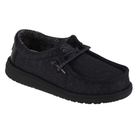 Hey Dude Ehi amico, scarpe Wally Youth Basic 40041-001 nero